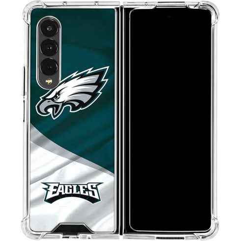 NFL Philadelphia Eagles Galaxy Z Fold4 5G Clear Case