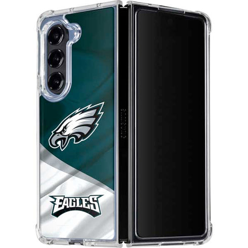 NFL Philadelphia Eagles Galaxy Z Fold5 5G Clear Case