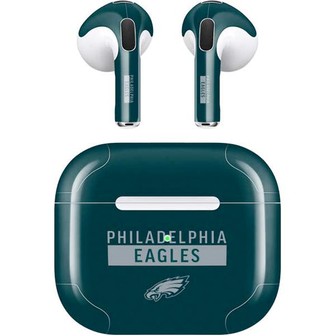 NFL Philadelphia Eagles Green Performance Series Apple AirPods (3rd Gen 2021) Skin