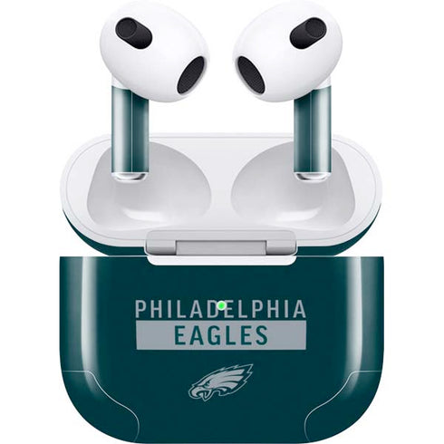 NFL Philadelphia Eagles Green Performance Series Apple AirPods (3rd Gen 2021) Skin