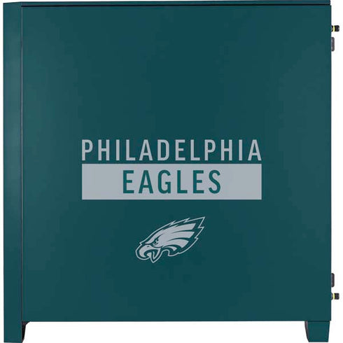 NFL Philadelphia Eagles Green Performance Series Corsair 4000D Tempered Glass Mid-Tower ATX Case Skin