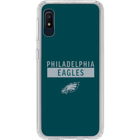 NFL Philadelphia Eagles Green Performance Series Galaxy A10e Clear Case