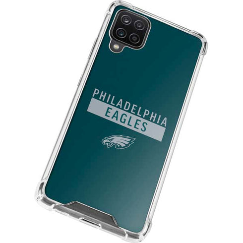 NFL Philadelphia Eagles Green Performance Series Galaxy A12 Clear Case