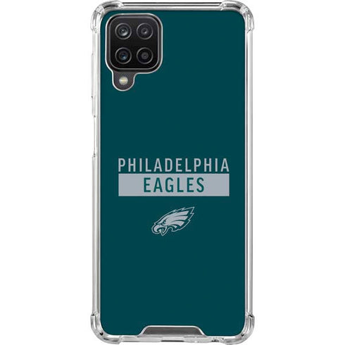 NFL Philadelphia Eagles Green Performance Series Galaxy A12 Clear Case