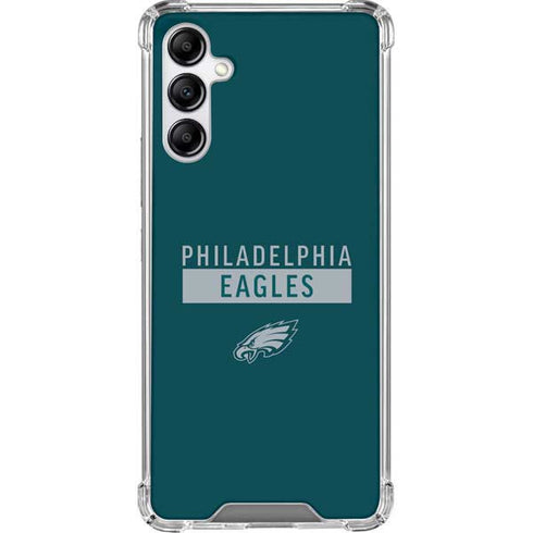 NFL Philadelphia Eagles Green Performance Series Galaxy A14 5G Clear Case