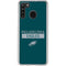 NFL Philadelphia Eagles Green Performance Series Galaxy A21 Clear Case