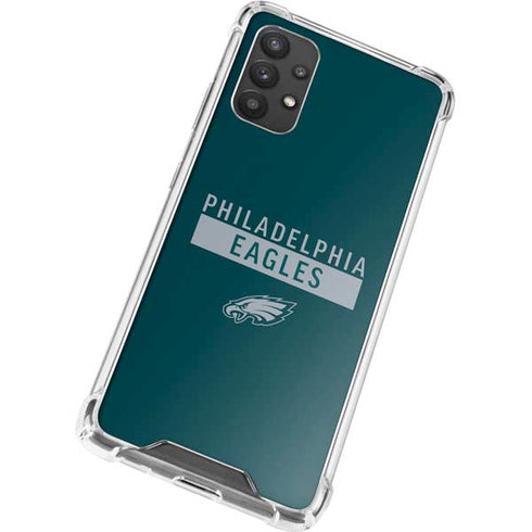 NFL Philadelphia Eagles Green Performance Series Galaxy A32 5G Clear Case