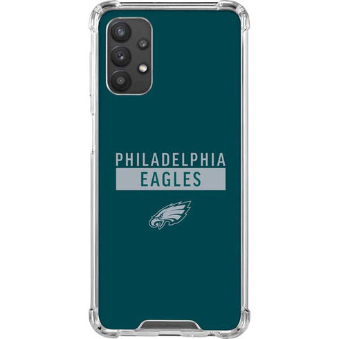 NFL Philadelphia Eagles Green Performance Series Galaxy A32 5G Clear Case