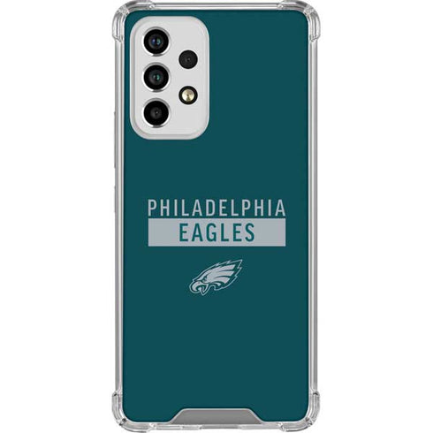 NFL Philadelphia Eagles Green Performance Series Galaxy A33 5G Clear Case