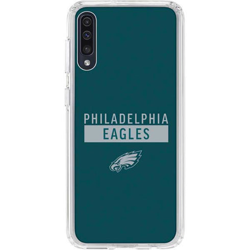 NFL Philadelphia Eagles Green Performance Series Galaxy A50 Clear Case