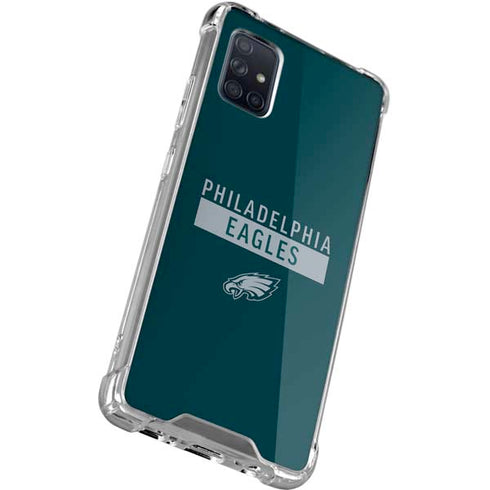 NFL Philadelphia Eagles Green Performance Series Galaxy A71 5G Clear Case