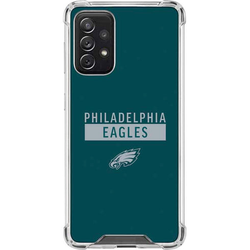 NFL Philadelphia Eagles Green Performance Series Galaxy A72 5G Clear Case