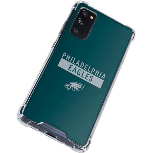 NFL Philadelphia Eagles Green Performance Series Galaxy S20 FE Clear Case