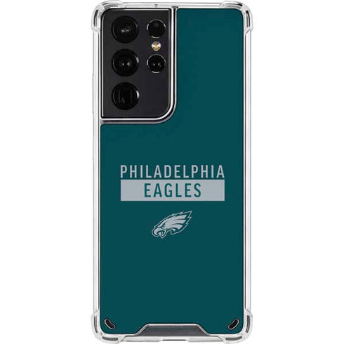 NFL Philadelphia Eagles Green Performance Series Galaxy S21 Ultra 5G Clear Case