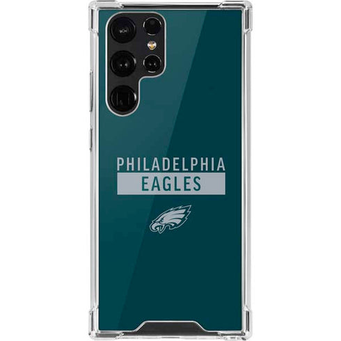 NFL Philadelphia Eagles Green Performance Series Galaxy S22 Ultra Clear Case