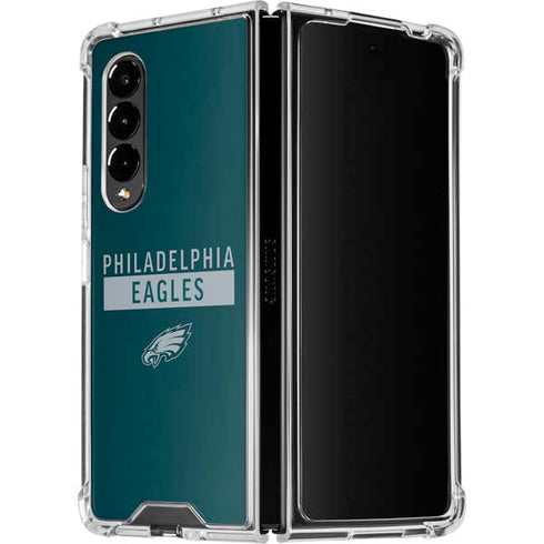 NFL Philadelphia Eagles Green Performance Series Galaxy Z Fold4 5G Clear Case