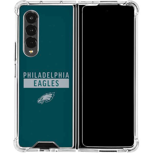 NFL Philadelphia Eagles Green Performance Series Galaxy Z Fold4 5G Clear Case
