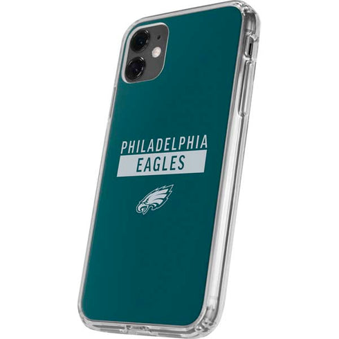 NFL Philadelphia Eagles Green Performance Series iPhone 11 Clear Case