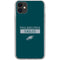 NFL Philadelphia Eagles Green Performance Series iPhone 11 Clear Case