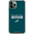 NFL Philadelphia Eagles Green Performance Series iPhone 11 Pro Max Clear Case
