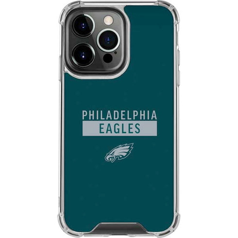 NFL Philadelphia Eagles Green Performance Series iPhone 13 Pro Clear Case