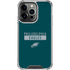 NFL Philadelphia Eagles Green Performance Series iPhone 15 Pro Clear Case