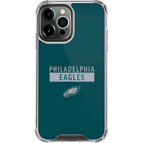 NFL Philadelphia Eagles Green Performance Series iPhone 14 Pro Max Clear Case