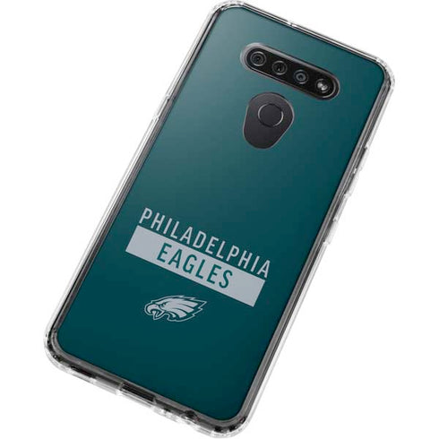NFL Philadelphia Eagles Green Performance Series LG K51/Q51 Clear Case