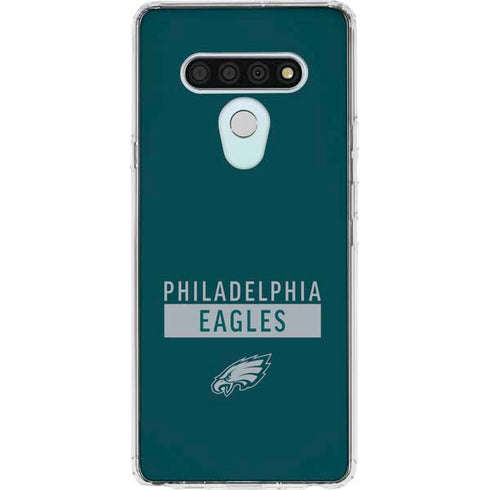 NFL Philadelphia Eagles Green Performance Series LG Stylo 6 Clear Case