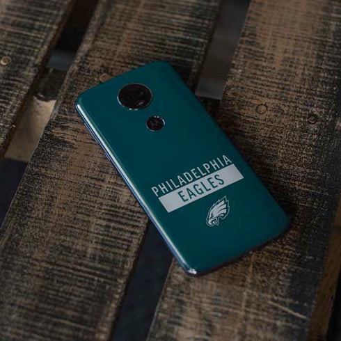 NFL Philadelphia Eagles Green Performance Series Moto E5 Plus Skin