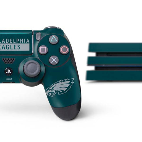 NFL Philadelphia Eagles Green Performance Series PS4 Pro Bundle Skin