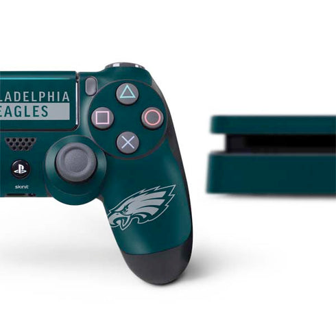 NFL Philadelphia Eagles Green Performance Series PS4 Slim Bundle Skin