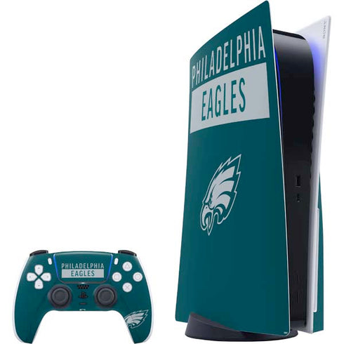 NFL Philadelphia Eagles Green Performance Series PS5 Bundle Skin