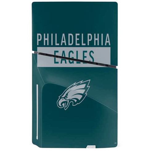 NFL Philadelphia Eagles Green Performance Series PS5 Slim Disk Bundle Skin