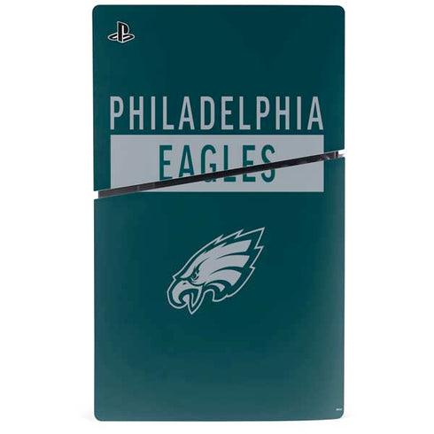 NFL Philadelphia Eagles Green Performance Series PS5 Slim Disk Console Skin