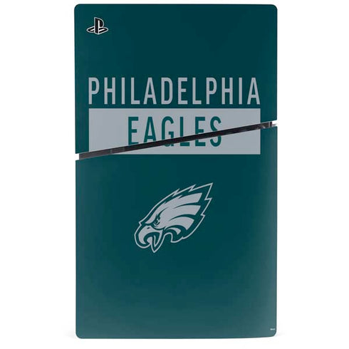 NFL Philadelphia Eagles Green Performance Series PS5 Slim Digital Edition Console Skin