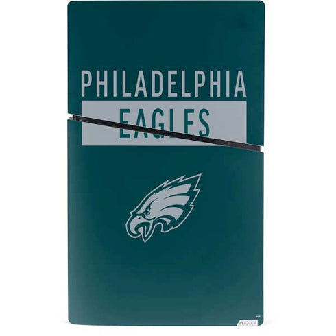 NFL Philadelphia Eagles Green Performance Series PS5 Slim Digital Edition Console Skin