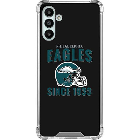 NFL Philadelphia Eagles Helmet Galaxy A13 5G Clear Case