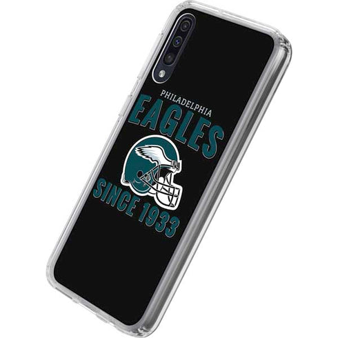 NFL Philadelphia Eagles Helmet Galaxy A50 Clear Case