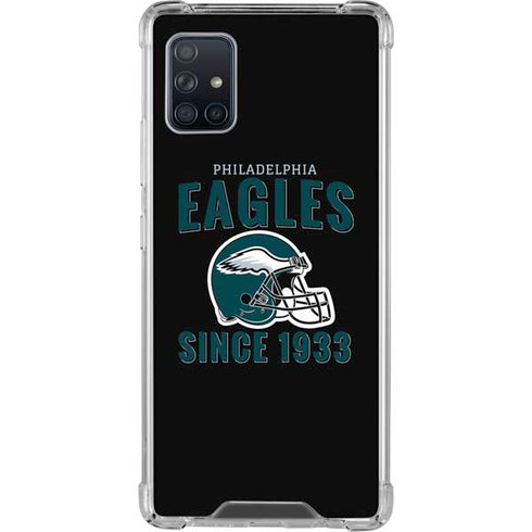 NFL Philadelphia Eagles Helmet Galaxy A51 5G Clear Case