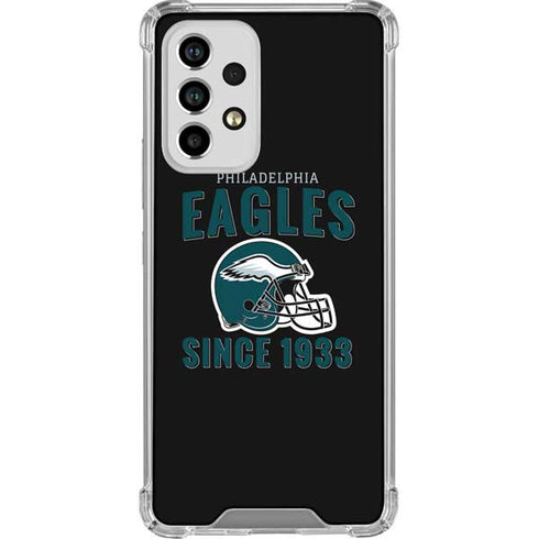 NFL Philadelphia Eagles Helmet Galaxy A53 5G Clear Case