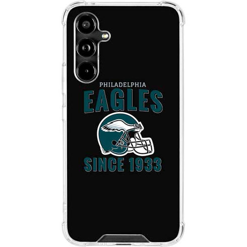 NFL Philadelphia Eagles Helmet Galaxy A54 5G Clear Case