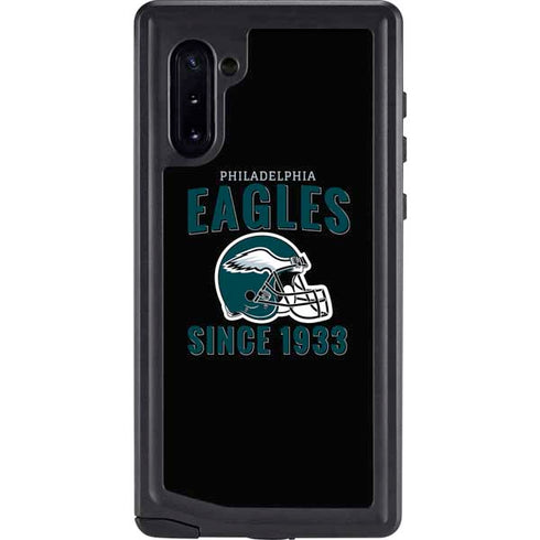 NFL Philadelphia Eagles Helmet Galaxy Note 10 Waterproof Case