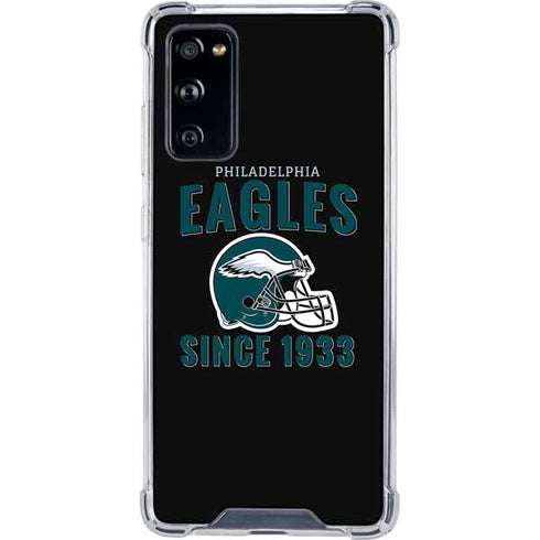 NFL Philadelphia Eagles Helmet Galaxy S20 FE Clear Case