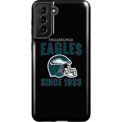 NFL Philadelphia Eagles Helmet Galaxy S21 FE Pro Case