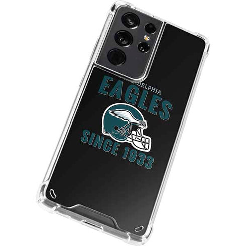 NFL Philadelphia Eagles Helmet Galaxy S21 Ultra 5G Clear Case
