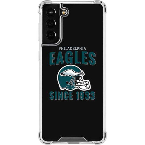 NFL Philadelphia Eagles Helmet Galaxy S22 Plus Clear Case
