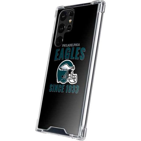 NFL Philadelphia Eagles Helmet Galaxy S22 Ultra Clear Case