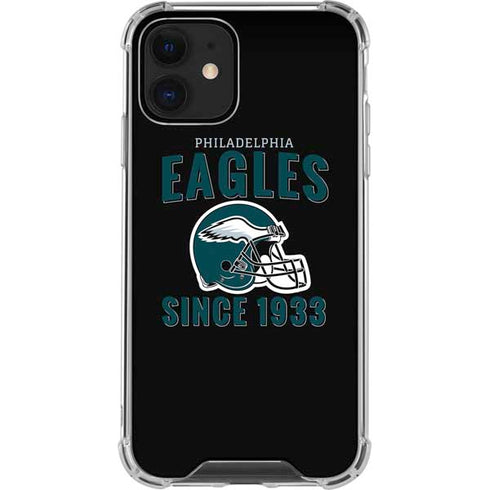NFL Philadelphia Eagles Helmet iPhone 12 Mini Clear Case
