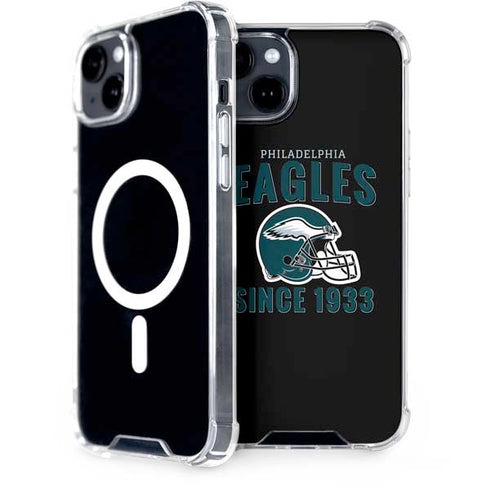 NFL Philadelphia Eagles Helmet iPhone 15 Plus MagSafe Case